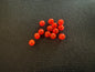 12 Fire Red 5mm Beads