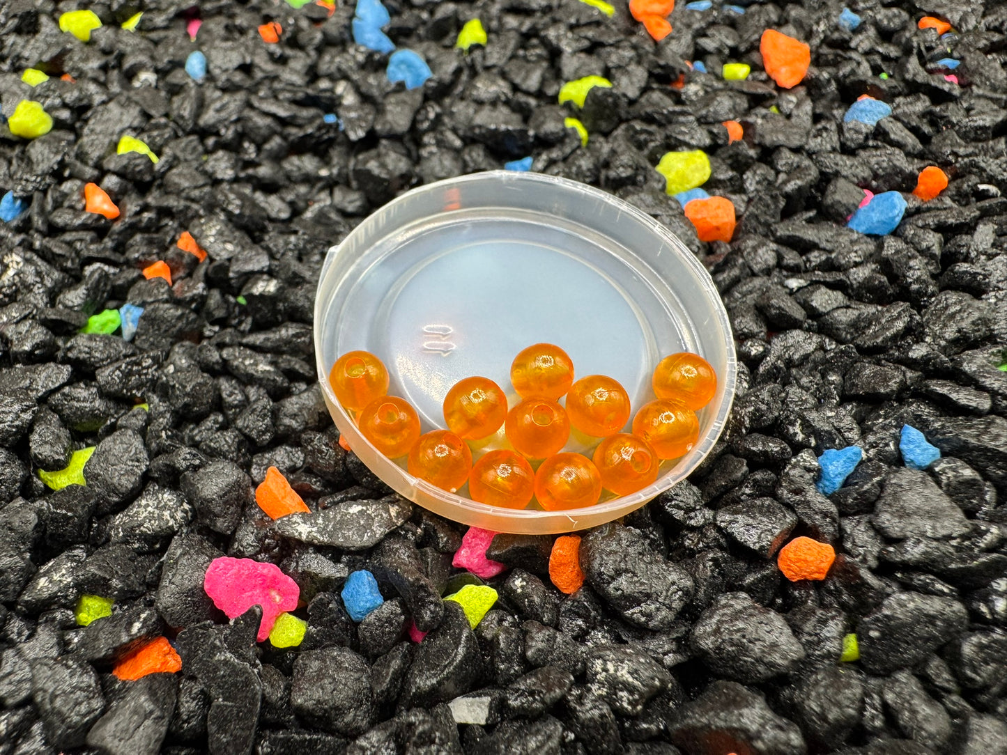12 Orange 5mm Beads
